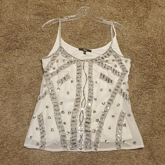 Black Tops - Beaded tank top size medium from buckle